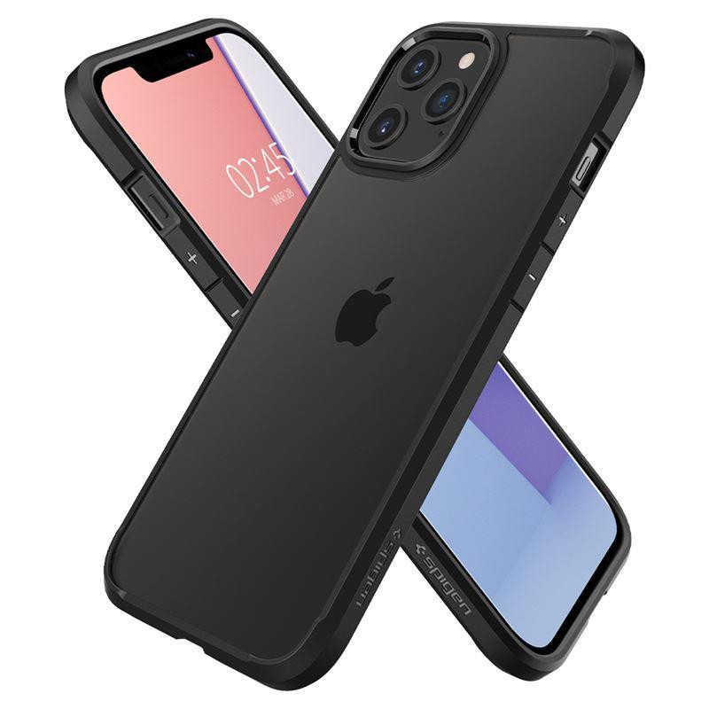 Spigen Ultra Hybrid dėklas skirtas iPhone 12 / iPhone 12 Pro - matinė juoda