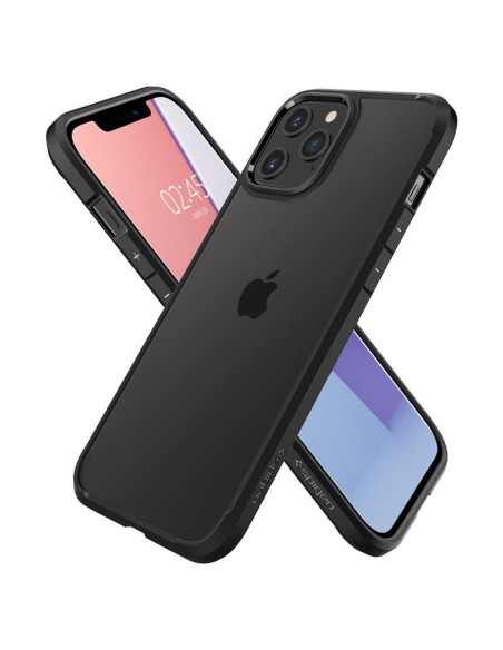 Spigen Ultra Hybrid dėklas skirtas iPhone 12 / iPhone 12 Pro - matinė juoda Spigen Ultra Hybrid dėklas skirtas iPhone 12 / iPhone 12 Pro - matinė juoda