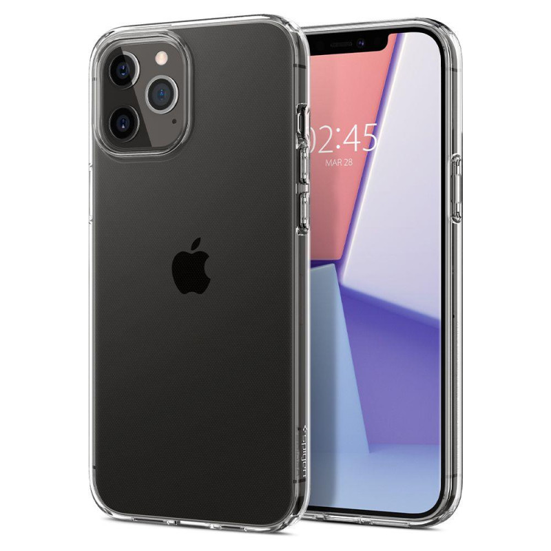 Spigen Liquid Crystal dėklas, skirtas iPhone 12 Pro Max - skaidrus