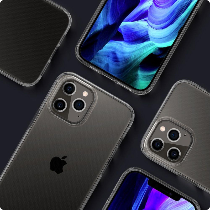Spigen Liquid Crystal dėklas, skirtas iPhone 12 Pro Max - skaidrus