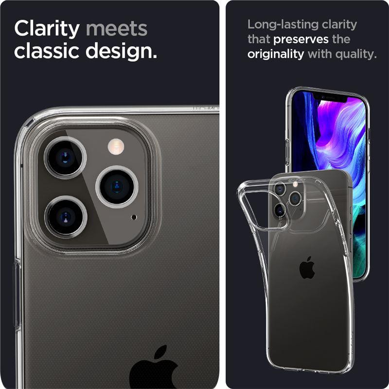 Spigen Liquid Crystal dėklas, skirtas iPhone 12 Pro Max - skaidrus