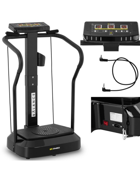 Platforminis namų vibracinis kilimėlis fitneso pratimams iki 120 kg + twister