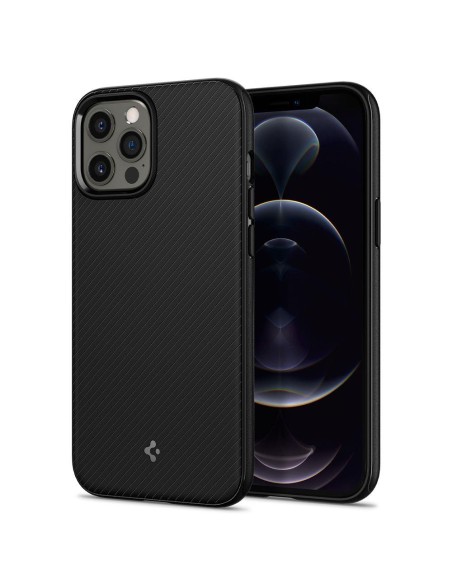Spigen Mag Armor dėklas, skirtas iPhone 12 / iPhone 12 Pro - matinė juoda Spigen Mag Armor dėklas, skirtas iPhone 12 / iPhone 12 Pro - matinė juoda