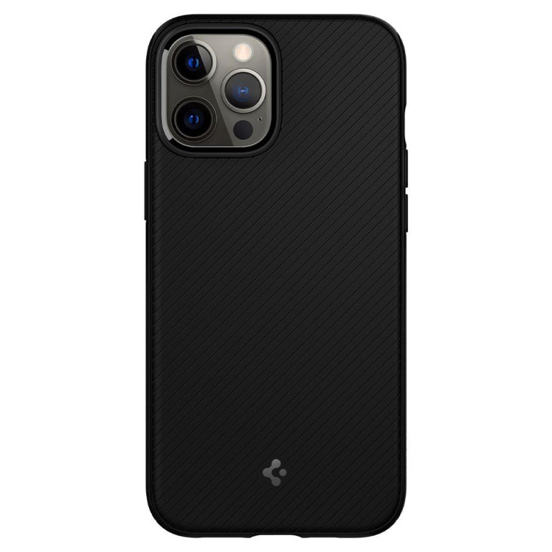 Spigen Mag Armor dėklas, skirtas iPhone 12 / iPhone 12 Pro - matinė juoda