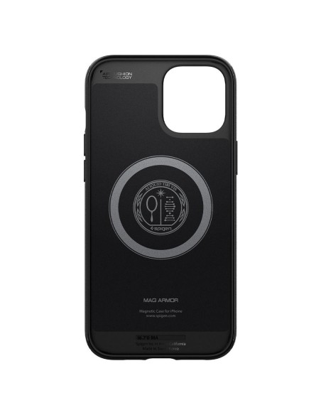 Spigen Mag Armor dėklas, skirtas iPhone 12 / iPhone 12 Pro - matinė juoda Spigen Mag Armor dėklas, skirtas iPhone 12 / iPhone 12 Pro - matinė juoda