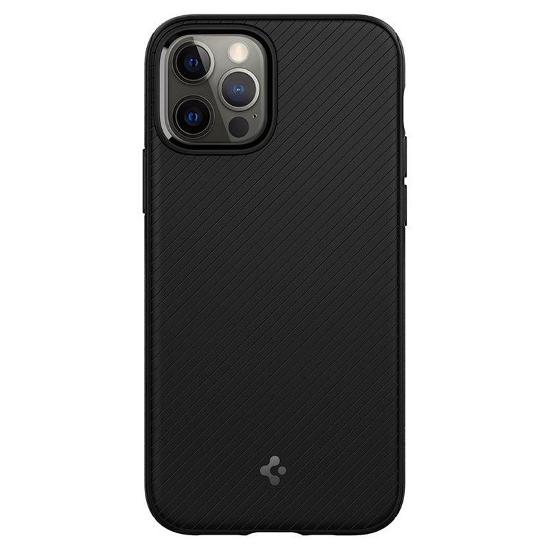 Spigen Mag Armor dėklas, skirtas iPhone 12 / iPhone 12 Pro - matinė juoda