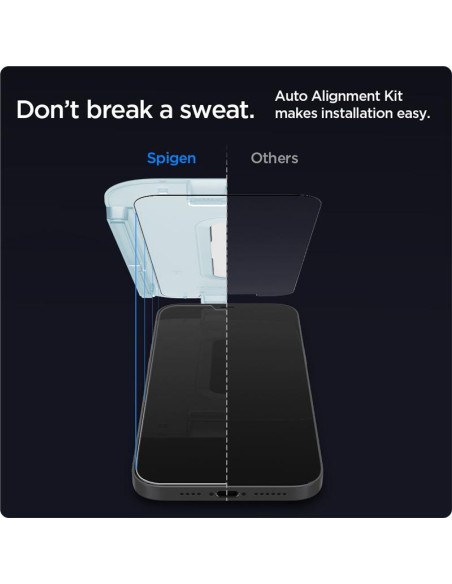 Spigen Glas.tR EZ Fit grūdintas stiklas skirtas iPhone 12 Pro Max - 2 vnt. Spigen Glas.tR EZ Fit grūdintas stiklas skirtas iPhone 12 Pro Max - 2 vnt.