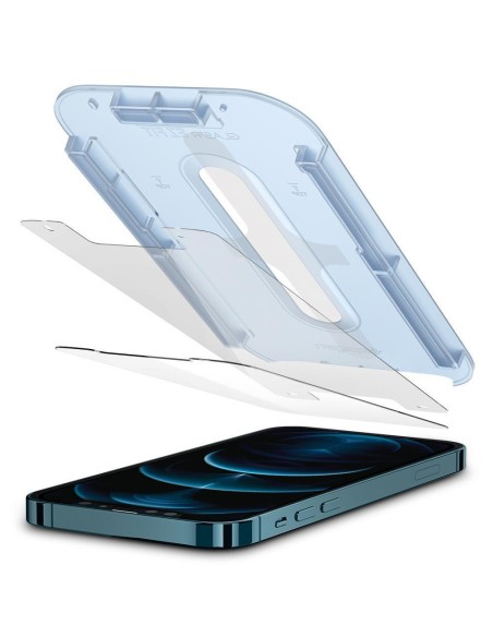 Spigen Glas.tR EZ Fit grūdintas stiklas skirtas iPhone 12 Pro Max - 2 vnt. Spigen Glas.tR EZ Fit grūdintas stiklas skirtas iPhone 12 Pro Max - 2 vnt.