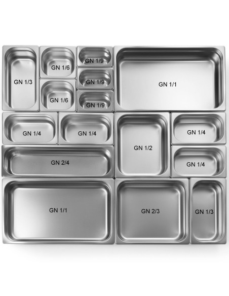 Maitinimo konteineris GN 1/2 orkaitėms, aukštis 65 mm - Hendi 816080