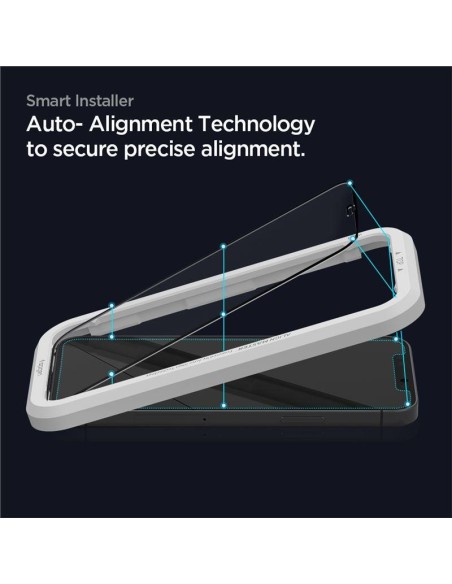 Spigen ALM Glass FC grūdintas stiklas skirtas iPhone 12 / iPhone 12 Pro - juodas 2 vnt. Spigen ALM Glass FC grūdintas stiklas skirtas iPhone 12 / iPhone 12 Pro - juodas 2 vnt.