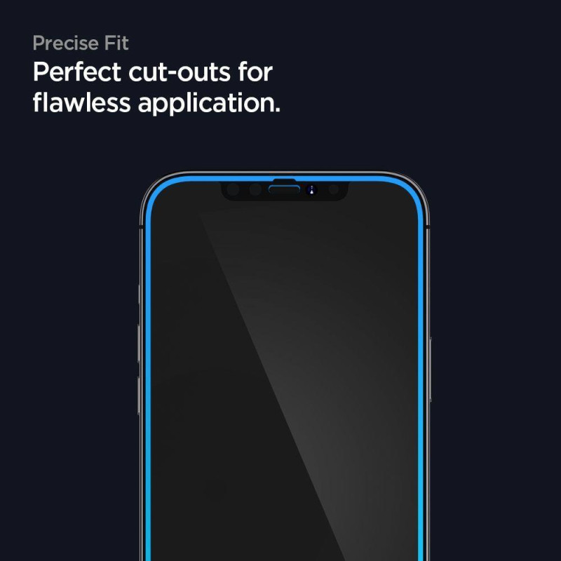 Spigen Glass FC grūdintas stiklas skirtas iPhone 12 mini - juodas