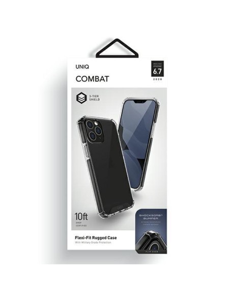 Uniq Combat dėklas, skirtas iPhone 12 Pro Max - juodas Uniq Combat dėklas, skirtas iPhone 12 Pro Max - juodas