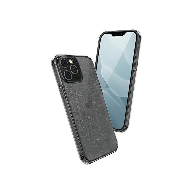 Uniq LifePro Tinsel dėklas, skirtas iPhone 12 Pro Max - juodas
