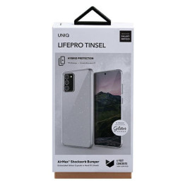 Uniq LifePro Tinsel dėklas, skirtas Samsung Galaxy Note 20 - skaidrus