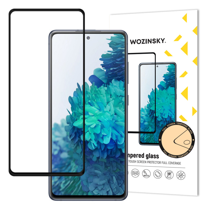 Wozinsky Super patvarus, pilnai klijuojamas grūdintas stiklas viso ekrano dangtelis su rėmeliu patogiu dėklu Samsung Gal...