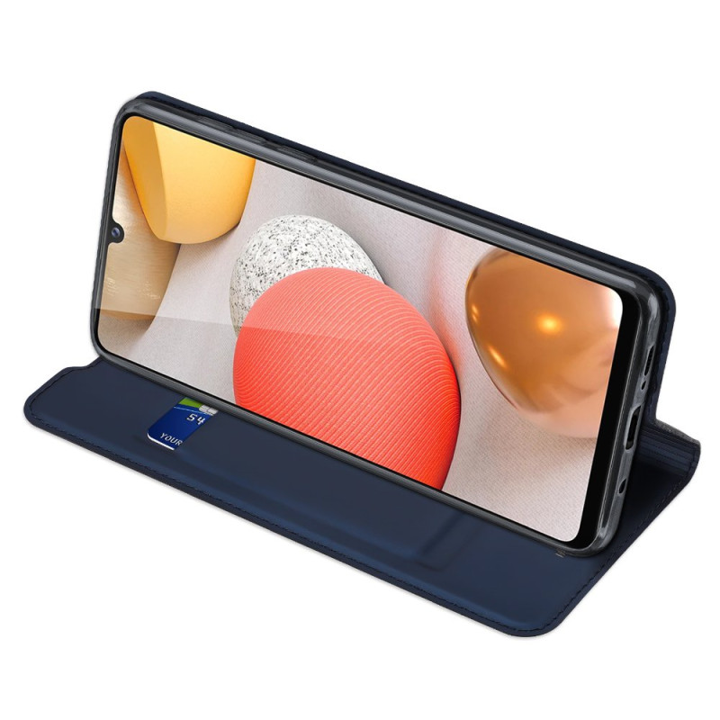 DUX DUCIS Skin Pro dėklo dėklo dangtelis su atvartu, skirtas Samsung Galaxy A42 5G mėlynas