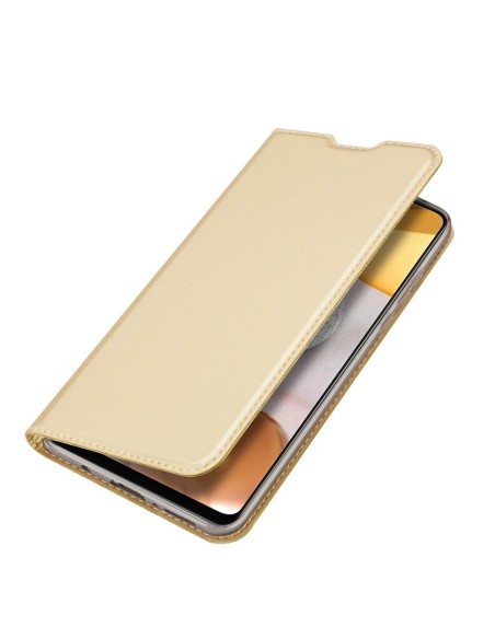 DUX DUCIS Skin Pro dėklo dėklo dangtelis su atvartu, skirtas Samsung Galaxy A42 5G auksui