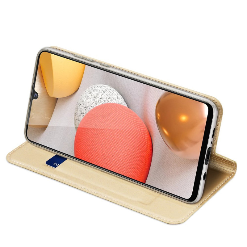 DUX DUCIS Skin Pro dėklo dėklo dangtelis su atvartu, skirtas Samsung Galaxy A42 5G auksui