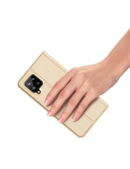 DUX DUCIS Skin Pro dėklo dėklo dangtelis su atvartu, skirtas Samsung Galaxy A42 5G auksui
