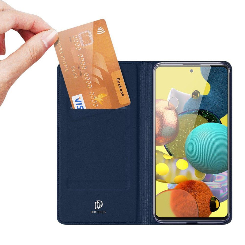 DUX DUCIS Skin Pro dėklo dėklo dangtelis su atvartu, skirtas Samsung Galaxy S20 FE 5G mėlynas