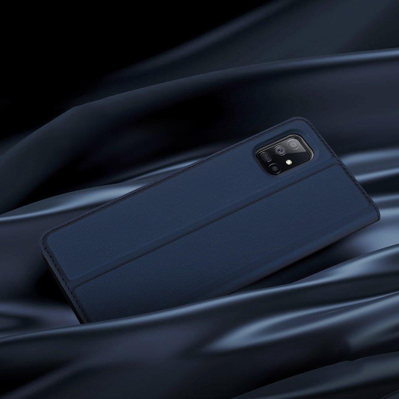 DUX DUCIS Skin Pro dėklo dėklo dangtelis su atvartu, skirtas Samsung Galaxy S20 FE 5G mėlynas
