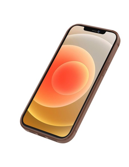 Nillkin Aoge Leather Case lankstus šarvuotas natūralios odos dėklas su kišene iPhone 12 mini rudai Nillkin Aoge Leather Case lankstus šarvuotas natūralios odos dėklas su kišene iPhone 12 mini rudai