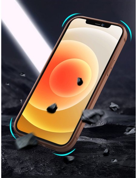 Nillkin Aoge Leather Case lankstus šarvuotas natūralios odos dėklas su kišene iPhone 12 mini rudai Nillkin Aoge Leather Case lankstus šarvuotas natūralios odos dėklas su kišene iPhone 12 mini rudai