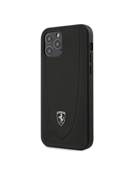 Ferrari Off Track perforuotas dėklas iPhone 12 / iPhone 12 Pro - juodas