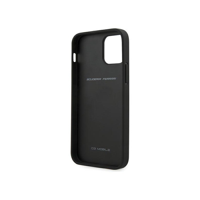 Ferrari Off Track perforuotas dėklas iPhone 12 / iPhone 12 Pro - raudonas