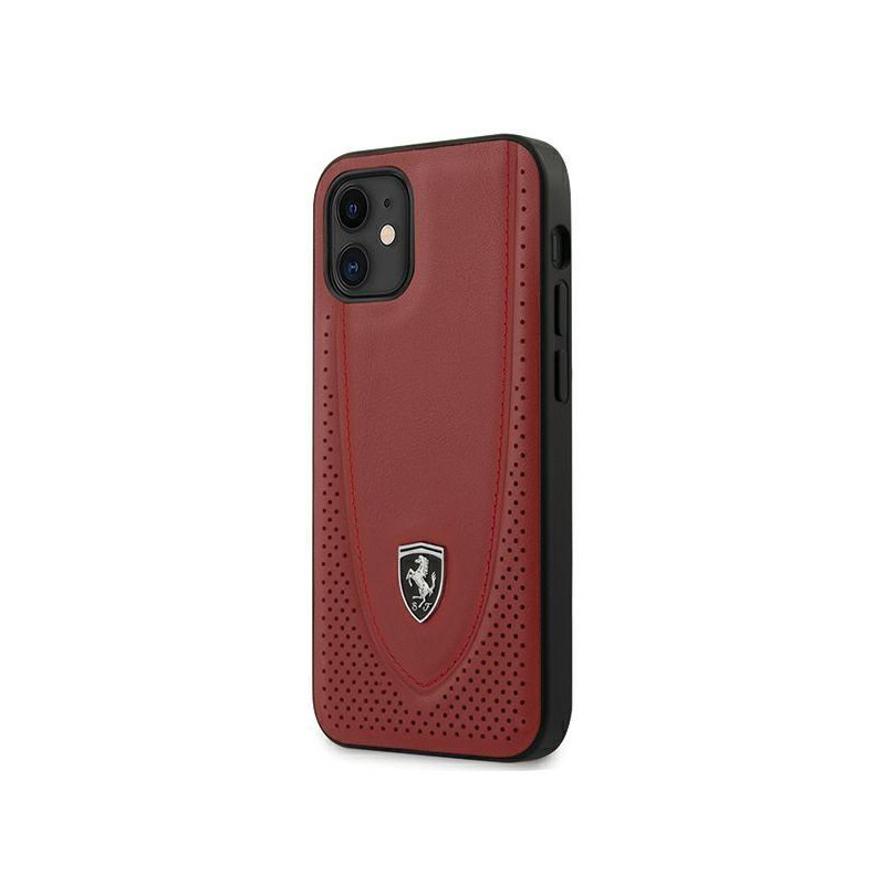 Ferrari Off Track Perforuotas dėklas iPhone 12 mini - raudonas