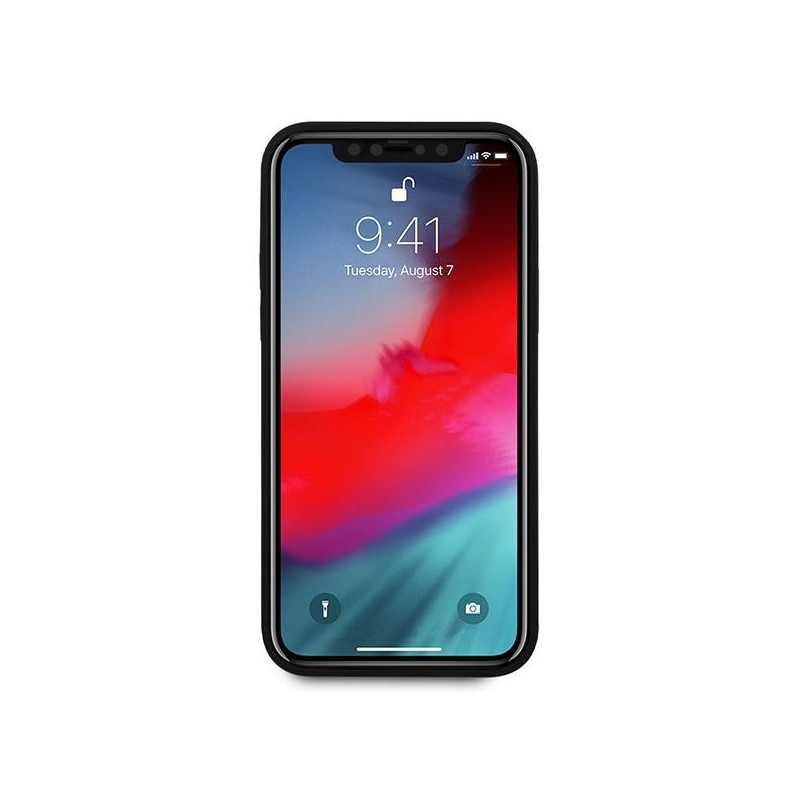 Guess Saffiano dėklas iPhone 12 Pro Max - raudonas