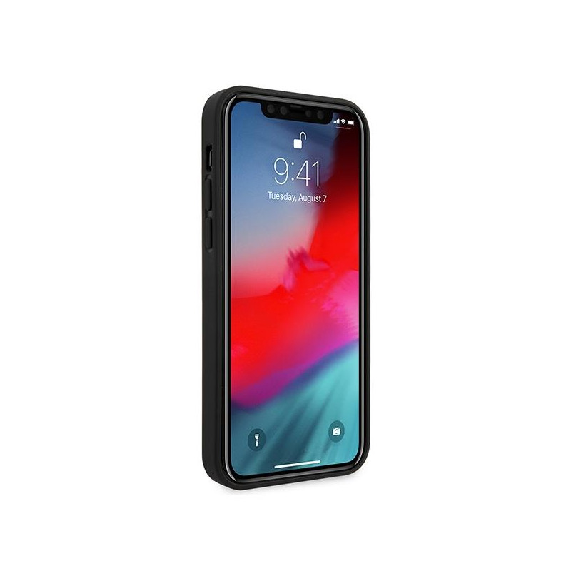Guess Saffiano dėklas iPhone 12 Pro Max - raudonas