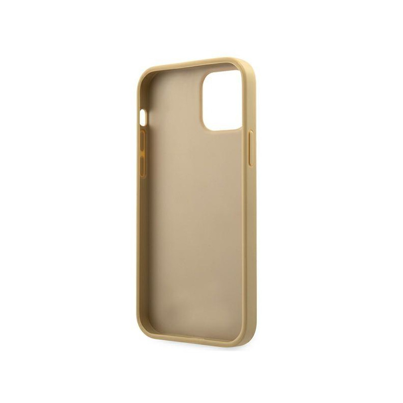 Guess V-Quilted Collection dėklas iPhone 12 mini - auksinis