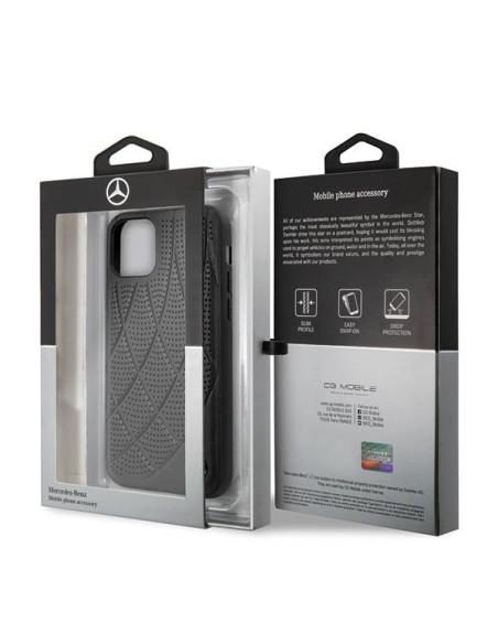 Mercedes Bow Line dėklas iPhone 12 mini - juodas Mercedes Bow Line dėklas iPhone 12 mini - juodas