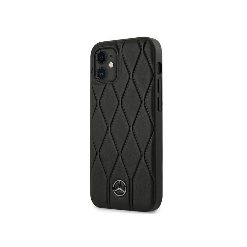 Mercedes Wave Line dėklas iPhone 12 mini - juodas
