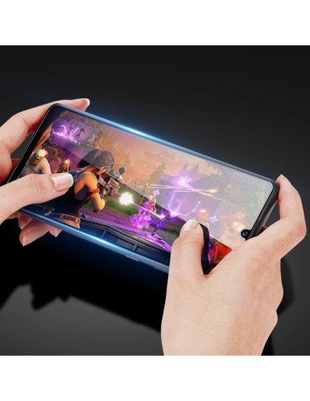 Dux Ducis 9D grūdintas stiklas, patvarus 9H grūdintas stiklas visam ekranui su rėmeliu, skirtu Samsung Galaxy A42 5G juo...