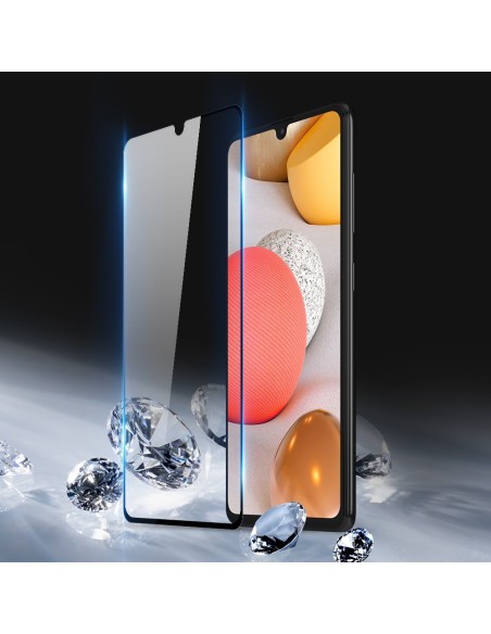 Dux Ducis 9D grūdintas stiklas, patvarus 9H grūdintas stiklas visam ekranui su rėmeliu, skirtu Samsung Galaxy A42 5G juo...