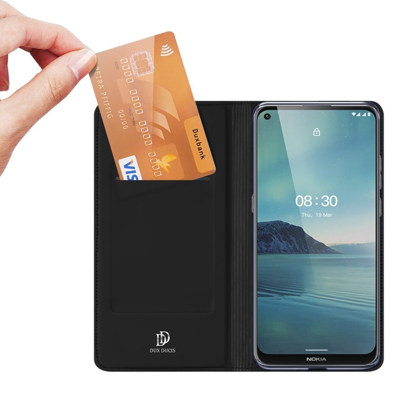 DUX DUCIS Skin Pro dėklo dėklo dėklas su atvartu, skirtas Nokia 3.4 juodas