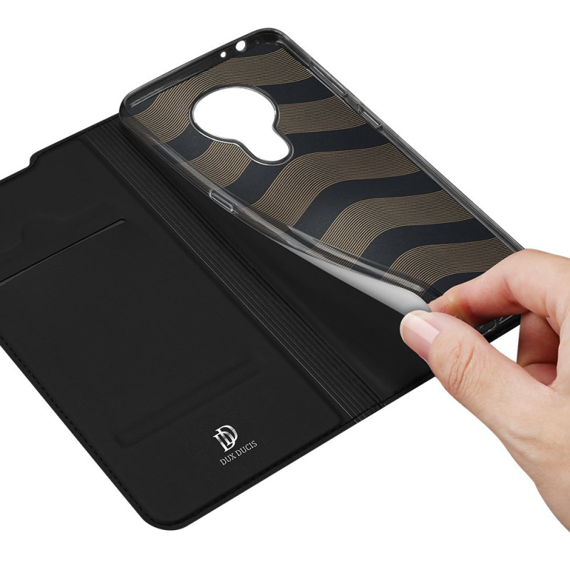DUX DUCIS Skin Pro dėklo dėklo dėklas su atvartu, skirtas Nokia 3.4 juodas