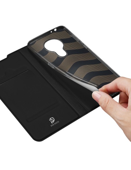 DUX DUCIS Skin Pro dėklo dėklo dėklas su atvartu, skirtas Nokia 3.4 juodas DUX DUCIS Skin Pro dėklo dėklo dėklas su atvartu, skirtas Nokia 3.4 juodas