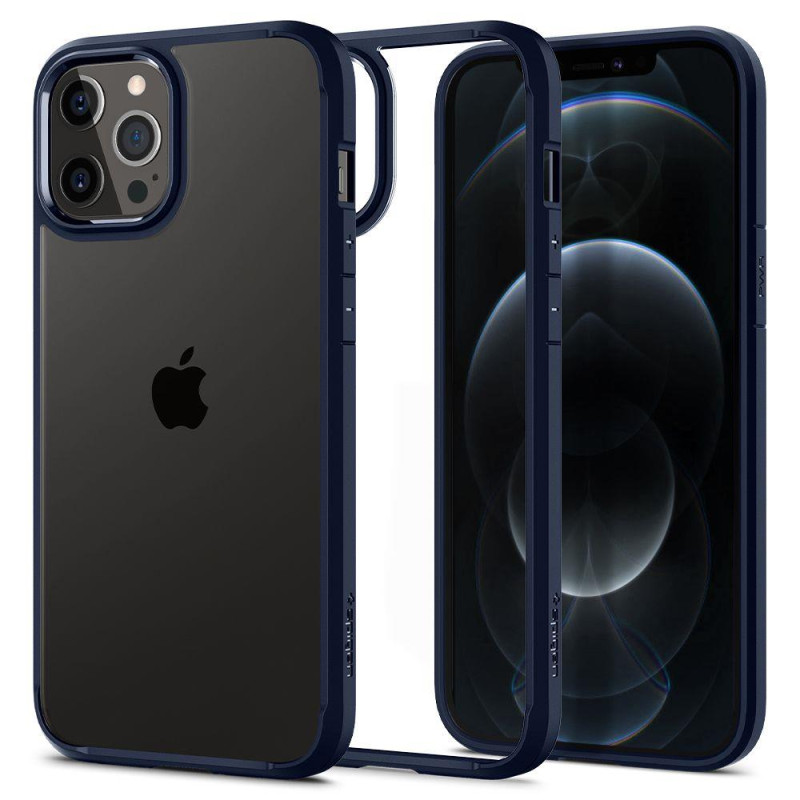 Spigen Ultra Hybrid dėklas iPhone 12 / iPhone 12 Pro - mėlynas