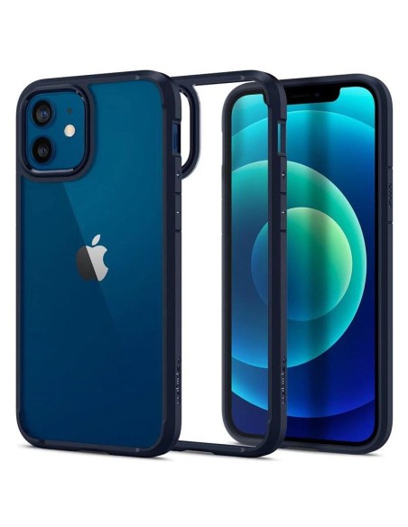 Spigen Ultra Hybrid dėklas iPhone 12 / iPhone 12 Pro - mėlynas