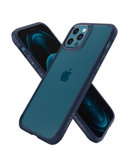 Spigen Ultra Hybrid dėklas iPhone 12 / iPhone 12 Pro - mėlynas