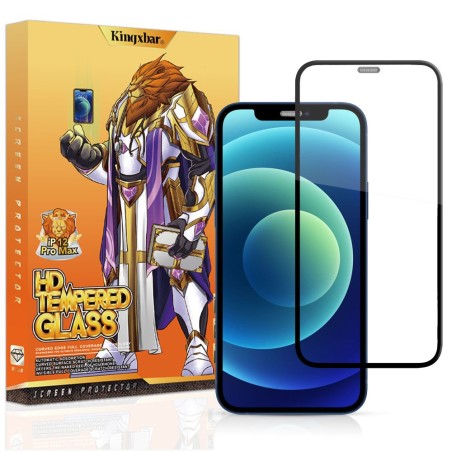 Kingxbar 2.5D grūdintas stiklas patvarus 9H grūdintas stiklas visam ekranui su rėmeliu iPhone 12 mini black (tinka dėklu... Kingxbar 2.5D grūdintas stiklas patvarus 9H grūdintas stiklas visam ekranui su rėmeliu iPhone 12 mini black (tinka dėklu...