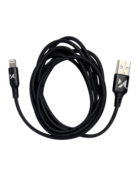 Kabelis USB laidas Iphone Lightning 2.4A 1m juodas