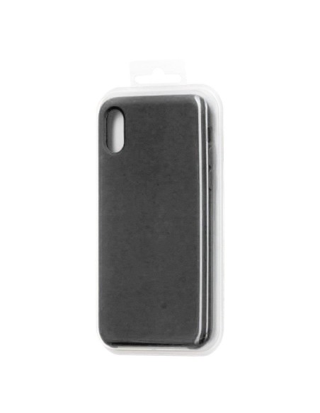 ECO Leather odinis dėklas, ekologiškos odos dangtelis iPhone 12 mini juodas