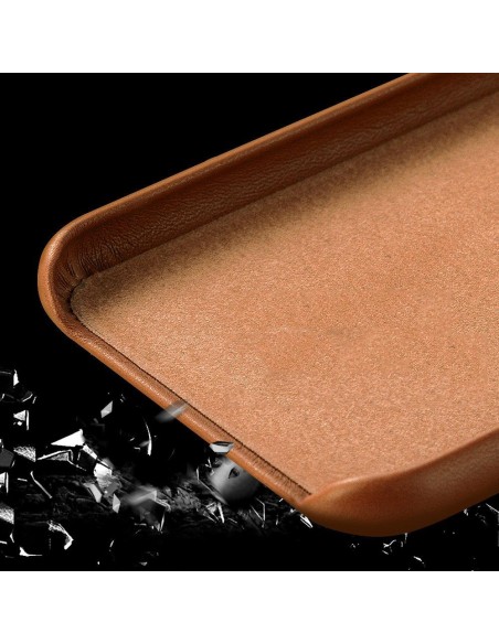 ECO Leather odinis dėklas, ekologiškos odos dangtelis iPhone 12 mini pink