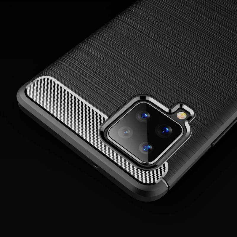 Carbon Case lankstus dangtelis Samsung Galaxy A42 5G juodas