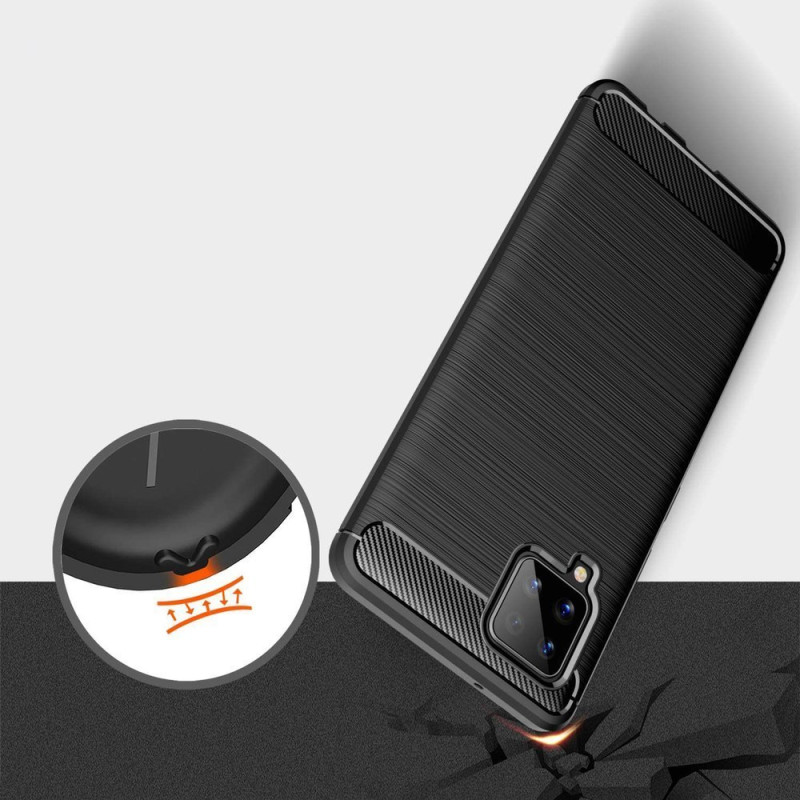 Carbon Case lankstus dangtelis Samsung Galaxy A42 5G juodas