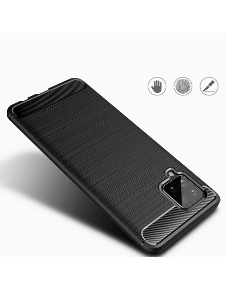 Carbon Case lankstus dangtelis Samsung Galaxy A42 5G juodas Carbon Case lankstus dangtelis Samsung Galaxy A42 5G juodas